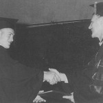 Dr. Sonny Humphreys, presenting my diploma from Memphis State University in May 1963.