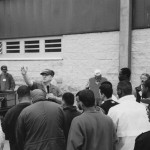 Giving an invitation during the prison crusade (1997)