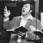 Leading singing at Calvary Rescue Mission (1980)