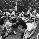Blocking a Bills field goal (1966)